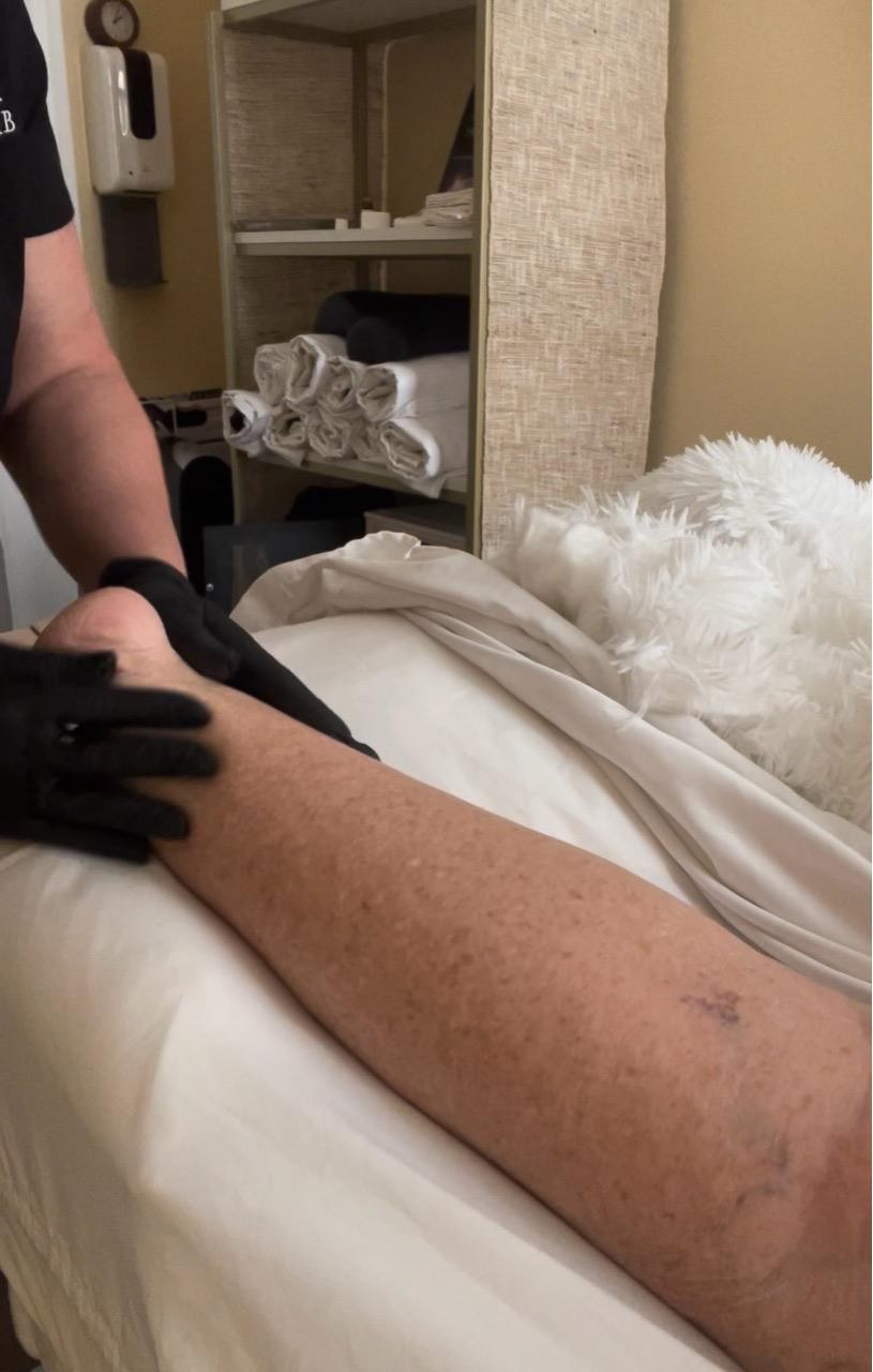 Manual lymphatic drainage therapy